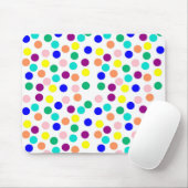 Multi kleur stippen muismat (Met muis)