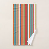 Multi Kleur Streeppatroon  Bad Handdoek (Handdoek)
