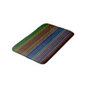Multi Kleur Strepen Badmat (Gekanteld)