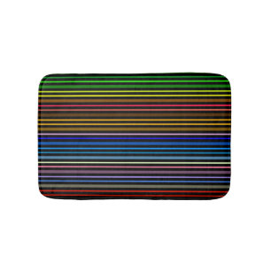 Multi Kleur Strepen   Badmat
