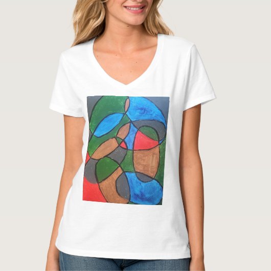 Multi Kleur T-shirt (Voorkant)