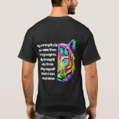 Multi kleur tijger ontwerp t-shirt (Achterkant)