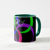 Multi Kleur Uitwisselbare Geometrische Koffiemok Mok (Voorkant rechts)