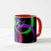 Multi Kleur Uitwisselbare Geometrische Koffiemok Mok (Voorkant rechts)