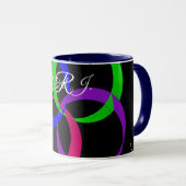 Multi Kleur Uitwisselbare Geometrische Koffiemok Mok (Voorkant rechts)