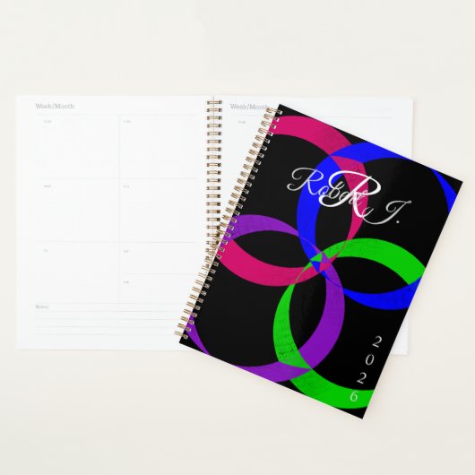 Multi Kleur Uitwisselbare Geometrische Spiraal Pla Planner (Display)