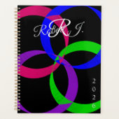 Multi Kleur Uitwisselbare Geometrische Spiraal Pla Planner (Voorkant)