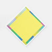 Multi Kleur Vierkant Papier Servet (Hoek)