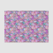 Multi-Kleur Waterverf Mozaïek Zee Glas Tissuepapier (Voorkant)