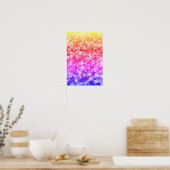 Multi Kleur Wilde Bloemen Poster (Keuken)