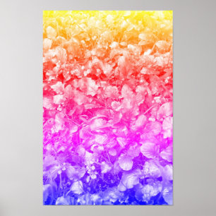 Multi Kleur Wilde Bloemen Poster