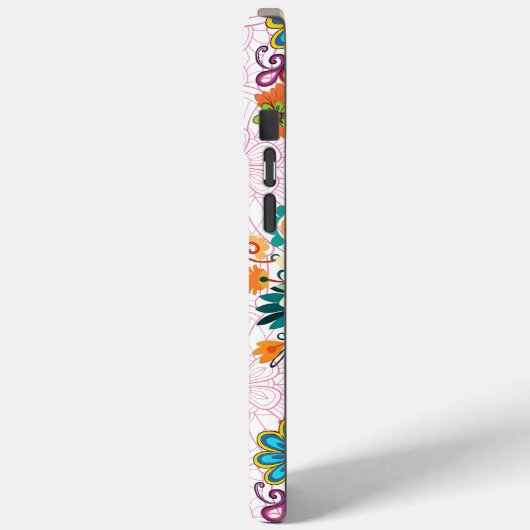 Multi-kleuren bloempotten patroon - roze Case-Mate iPhone case (Achterkant / Links)