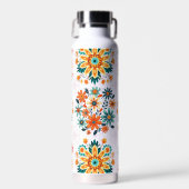 Multi-kleuren bloempotten patroon - roze waterfles (Voorkant)