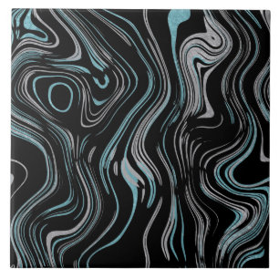 Multi kleuren gedraaid faux marmer tegeltje