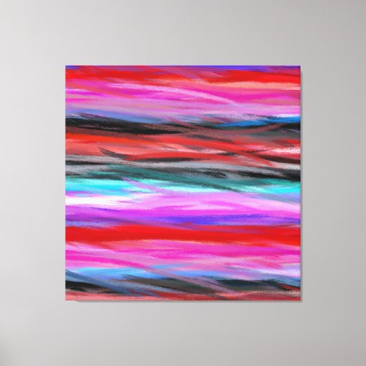 Multi Kleuren Het moderne Abstracte Kunst Schilder Canvas Afdruk (Voorkant)