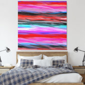 Multi Kleuren Het moderne Abstracte Kunst Schilder Canvas Afdruk (Insitu (Slaapkamer))