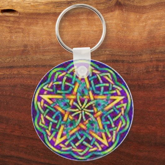 multi-kleurencirkel sleutelhanger (Voorkant)
