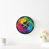 multi kleurenornament ronde klok (Huis)