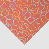 Multi Kleurig Cool Abstract Patroon Tissuepapier (Detail)