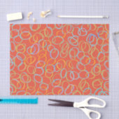 Multi Kleurig Cool Abstract Patroon Tissuepapier (Craft)