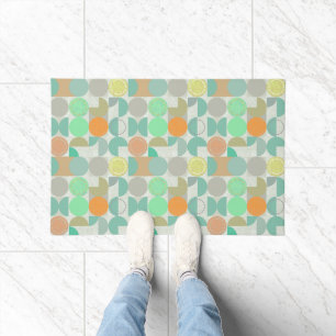 Multi-kleurig modern geometrisch   deurmat