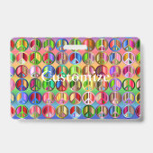 Multi-kleurig vredessymbool patroon Thunder_Cove Badge (Achterkant)