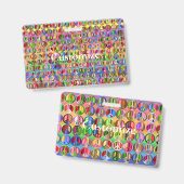 Multi-kleurig vredessymbool patroon Thunder_Cove Badge (Voor- en achterkant)
