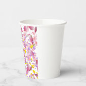 Multi-kleurige bloemblaadjes viering papieren bekers (Links)