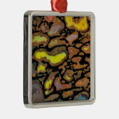 Multi Kleurige Dinosaurius Bot Metalen Ornament (Rechts)