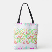 Multi Kleurige Funky Tote Tas (Achterkant)