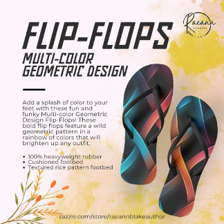 Multi-kleurige geometrische design slippers teenslippers