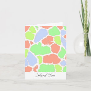 Multi-Kleurige Giraffe Vachtprint Bedankt