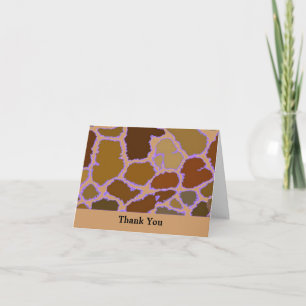 Multi-Kleurige Giraffeprint Bedankt