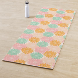 Multi Kleurige Mandala Illustratiepatroon Yogamat
