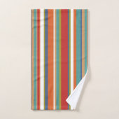 Multi Kleurige Streep Patroon Bad Handdoek (Handdoek)