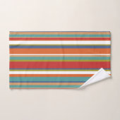Multi Kleurige Streep Patroon Bad Handdoek (Handdoek)