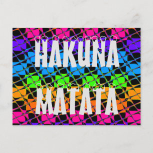 Multi kleurrijke geruite regenboogspiegel afbeeldi briefkaart