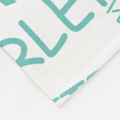 Multi-Language Love Text Fleece Blanket Uw kleur Deken (Hoek)