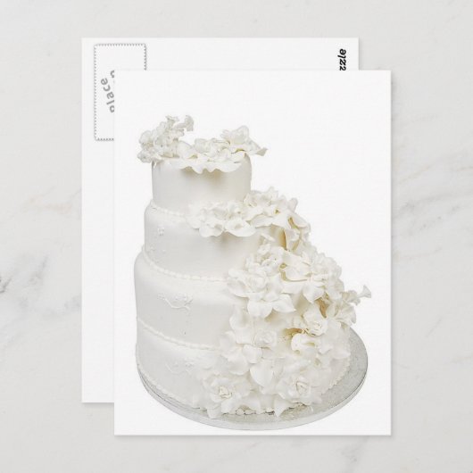 Multi-layer bruiloft Cake Briefkaart (Voorkant / Achterkant)