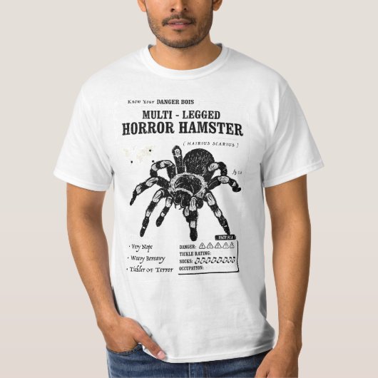 Multi-Legged Horror Hamster Funny Tarantula graphi T-shirt (Voorkant)