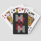Multi Line Font Retro Modern gepersonaliseerd Pokerkaarten (Achterkant)
