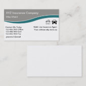 Multi-Line Insurance Agent Visitekaartje (Voorkant / Achterkant)