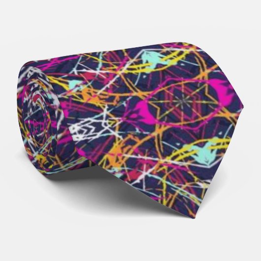 Multi-line kravate stropdas (Opgerold)