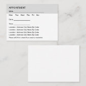 Multi-locatie Budget Bulk Afsprakenkaarten Afsprakenkaartje (Voorkant / Achterkant)