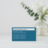 Multi Location Radiology Business Cards Visitekaartje (Staand voorkant)