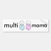 Multi Mama bumper sticker (Voorkant)