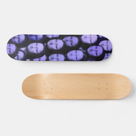 Multi-Mona in Blauw Skateboard (Horizontaal)