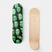 Multi-Mona in het Groen Persoonlijk Skateboard (Voorkant)