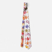 Multi-Monkey Business Tie Stropdas (Achterkant)