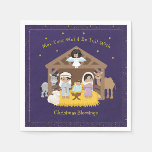 Multi Nativity Paper Napkin Servet